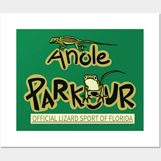 Anole Parkour Posters and Art